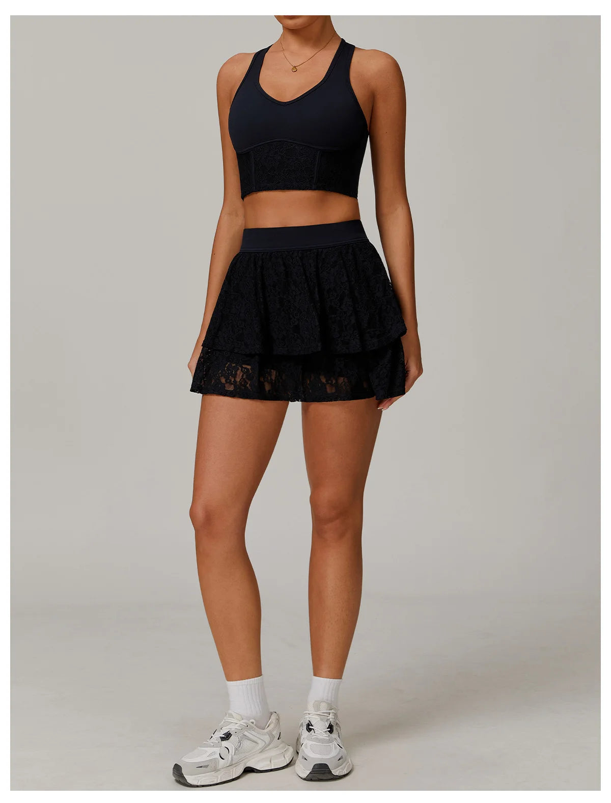 2 Pieces Women's Yoga Set Sexy Sport Bra High Waist Sports Short Skirt Gym Clothes Fitness Sleeveless Workout Suit Sporstwear