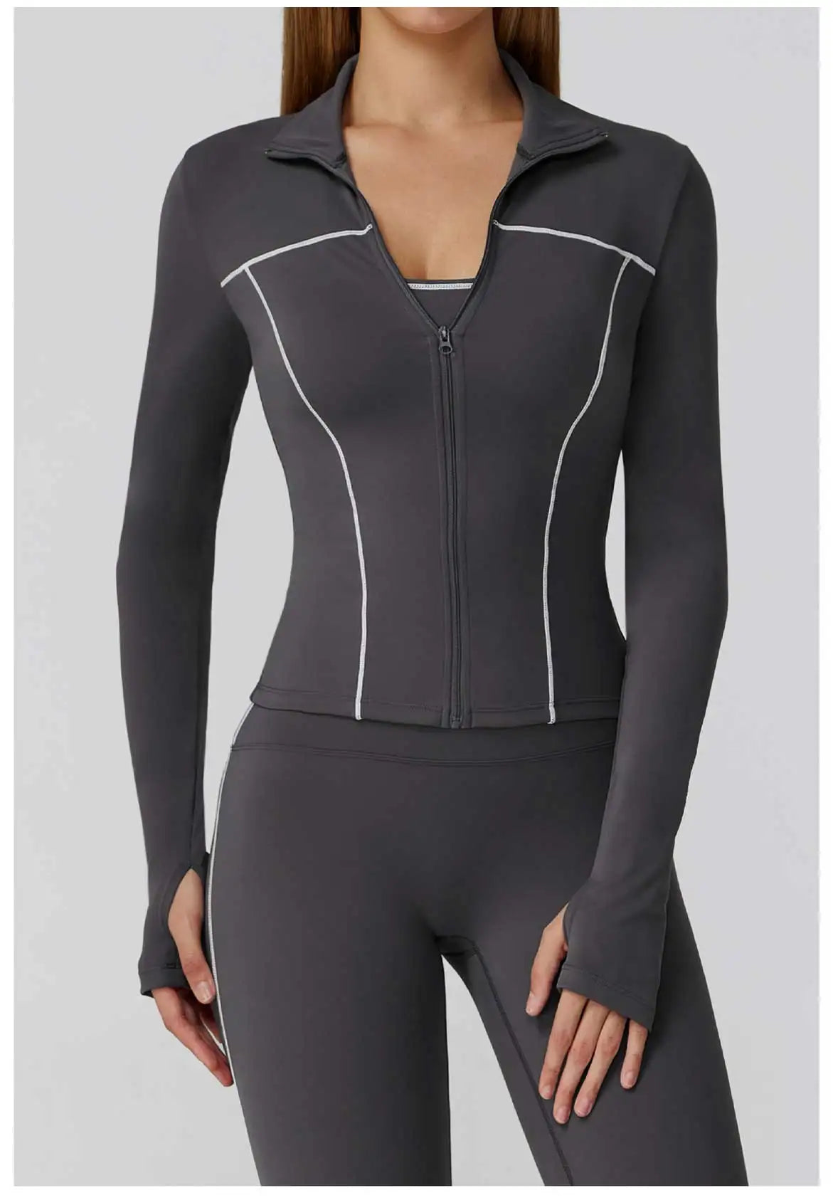 Yoga Clothes Women Sport Jacket Running Long Sleeve Shirt Sports Jackets Top Workout Coat Gym Training Clothing Workout Yoga Top
