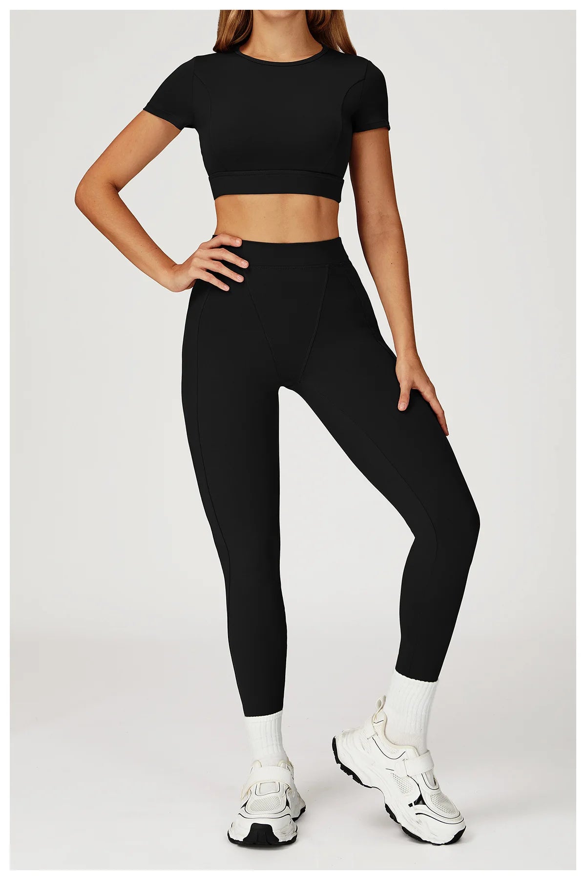 Women Yoga Top Workout Sport T Shirts Fitness Clothes Short Sleeve Push Up Yoga Shirt Gym Top Running Active Wear Sport Top