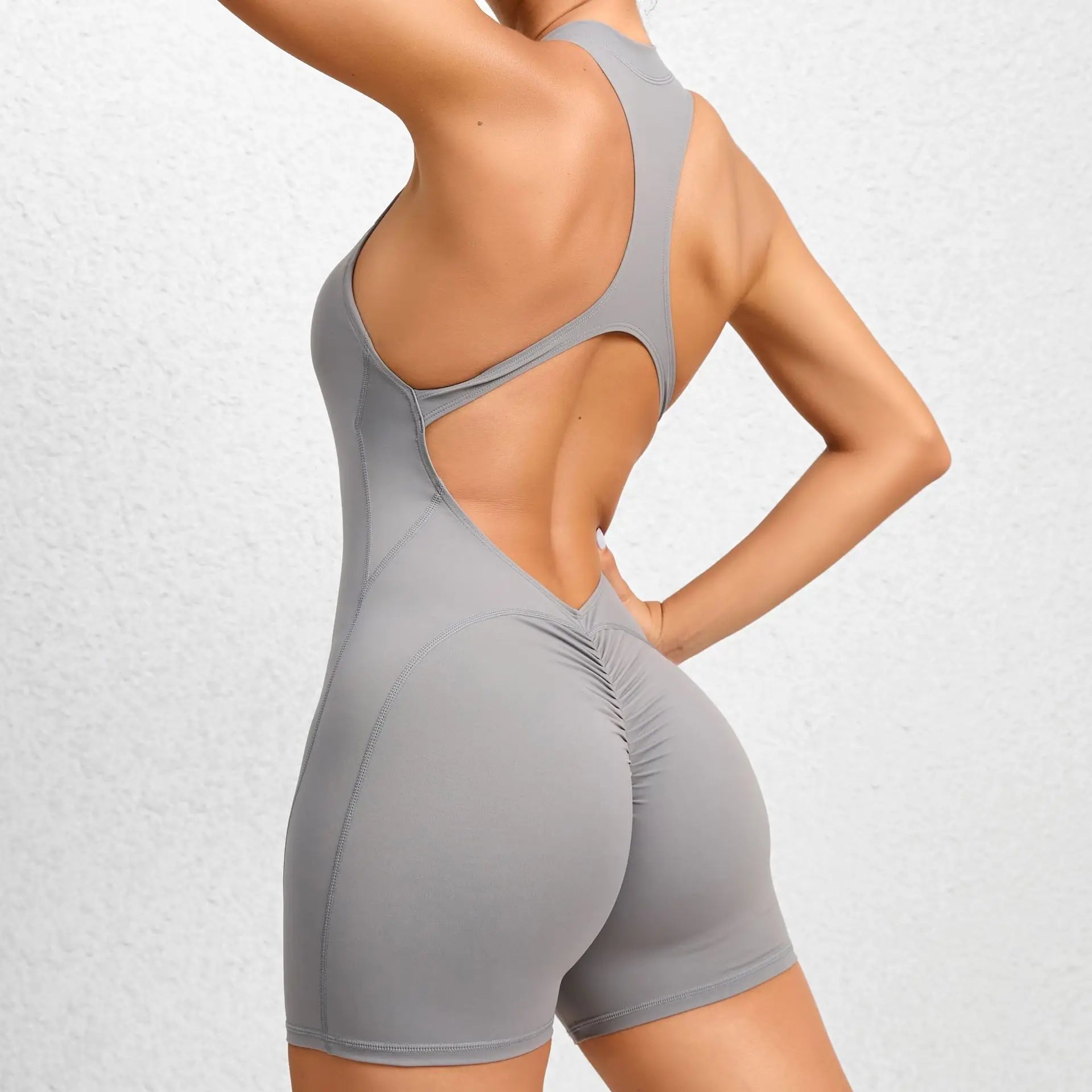 Women's Jumpsuit Fitness Suit Gym Rompers Sports Overalls for Woman Tracksuit Yoga Clothing Zipper Workout Set Sportswear