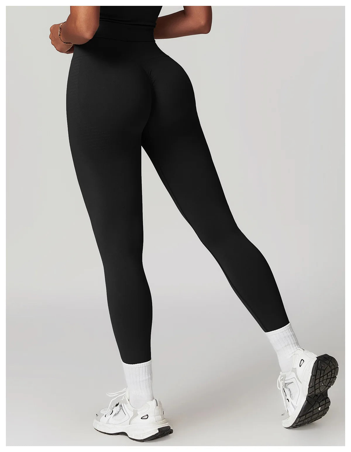 High Waist Seamless Leggings Women Fitness Running Yoga Pants Ribbed Leggings Energy Gym Tights Leggings Casual Workout Leggings