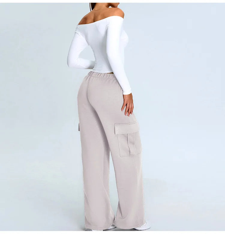 Off Shoulder Long Sleeve Yoga T-shirts Women Solid Sports Top Gym Workout Running Shirts Sexy Quick Dry Fitness Gym Sport Wear