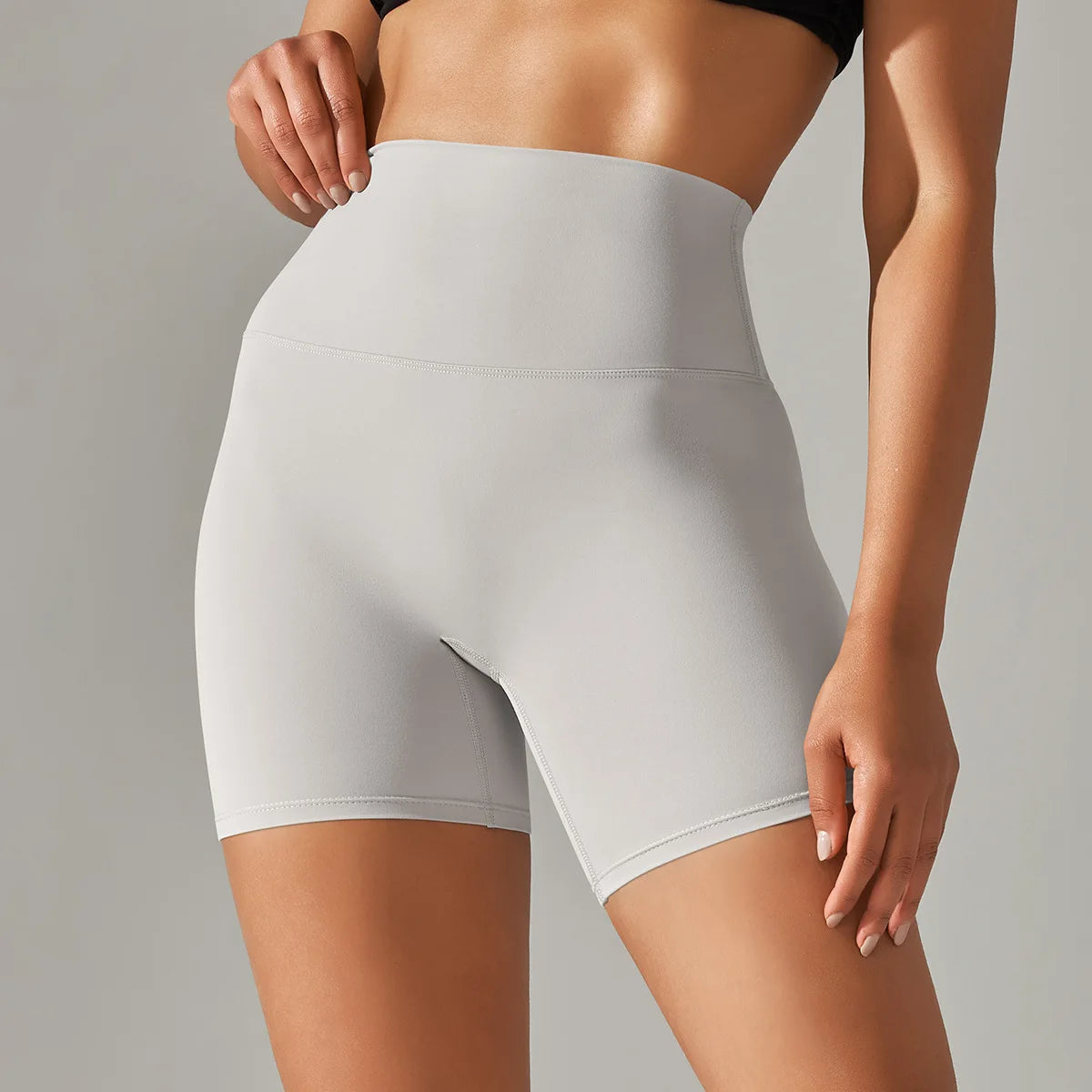 Seamless Yoga Shorts Women Fitness Shorts Running Cycling Shorts Breathable Sports Leggings High Waist Summer Workout Gym Shorts