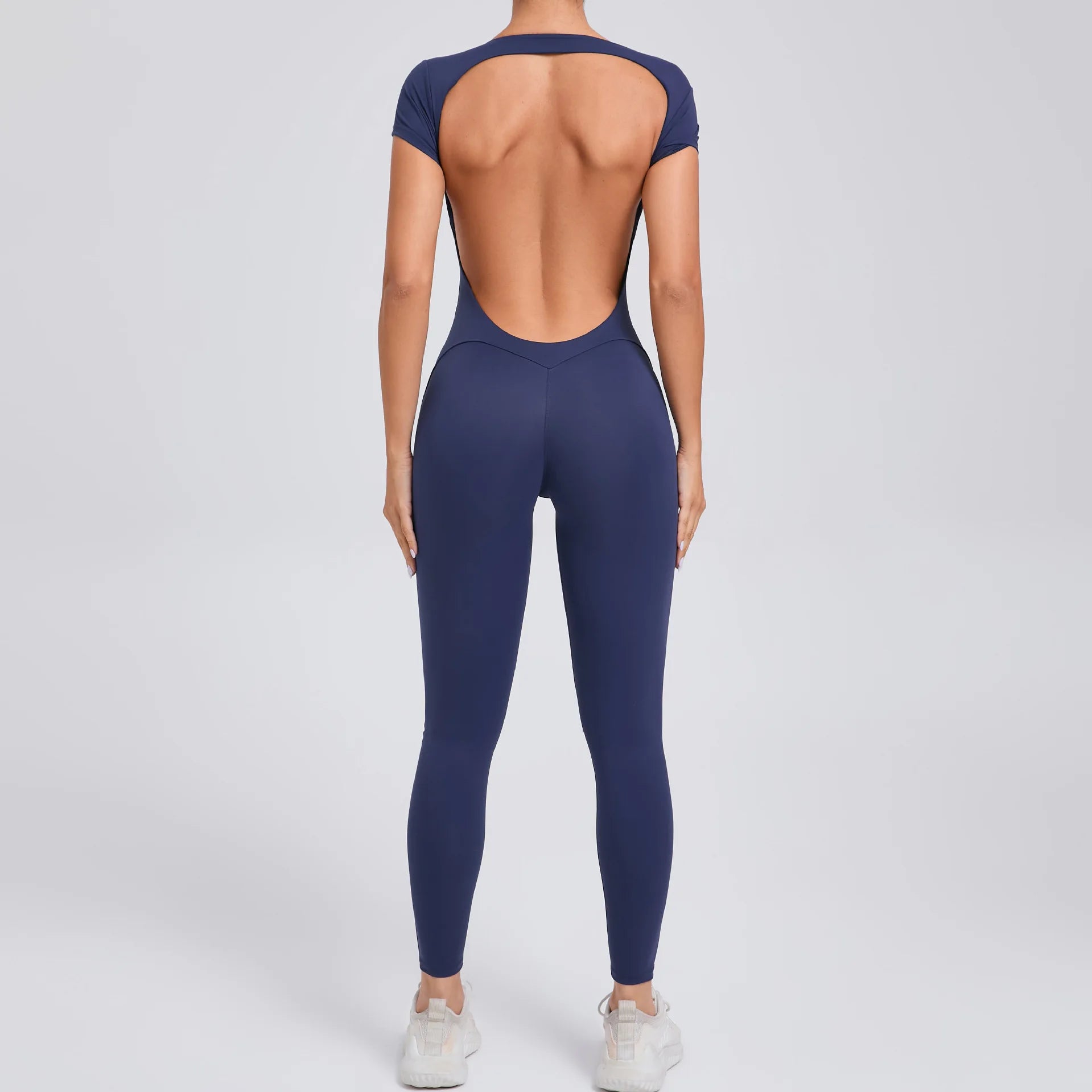 Yoga Suit Women's Jumpsuit One Piece Sports Suit Short Sleeve Gym Clothes Push Up Training Fitness Yoga Bodysuit Sportswear