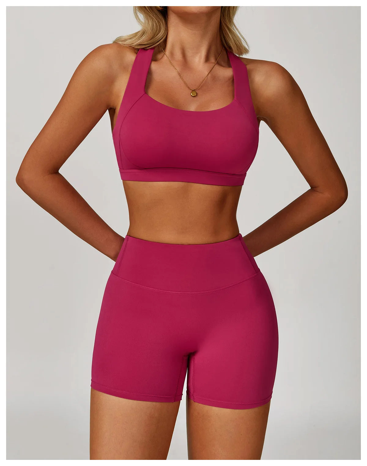 Women's Sports Yoga Shorts High Waist Hip Lift Fitness Running Cycling Quick Dry Breathable Yoga Women's Impact Yoga Shorts