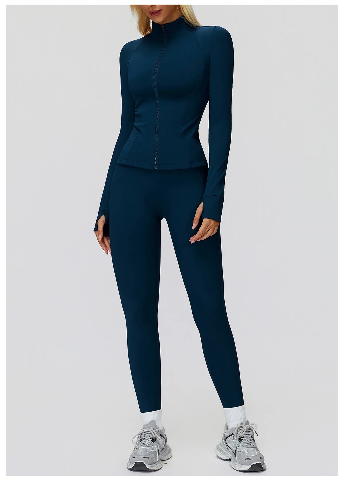 Yoga Set 2PCS Women Tracksuit Sportswear Workout Clothes Athletic Wear Gym Overalls Legging Fitness Top Long Sleeve Sports Suits
