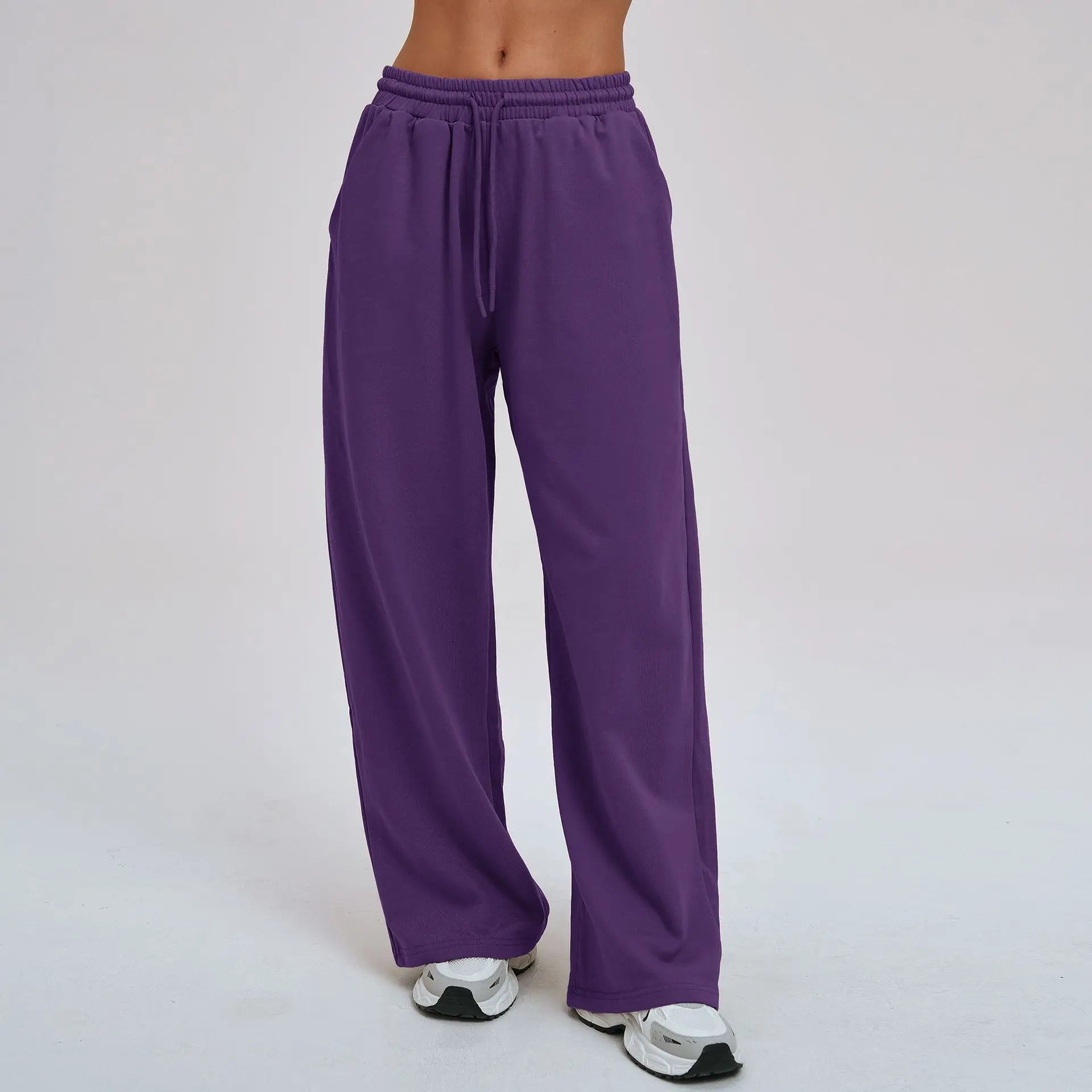 Yoga Pants Women's Gym Workout Pants Loose Wide Leg Casual Straight Leg Pants Outdoor Cycling And Running Sports Pants