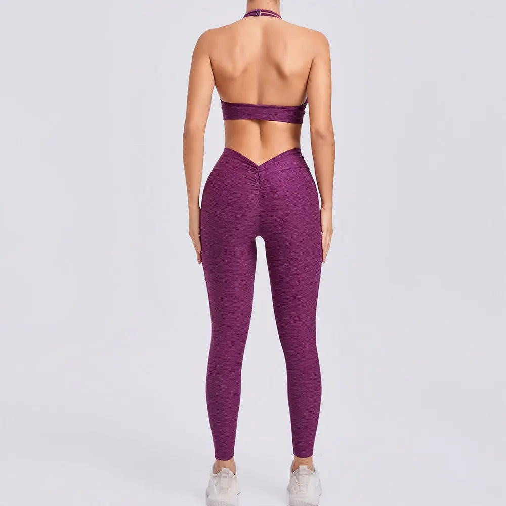 Fitness Suit Women Tracksuit Yoga Set Sportswear Workout Clothes Sports Bra High Waist Leggings Gym Clothing Sports Suits