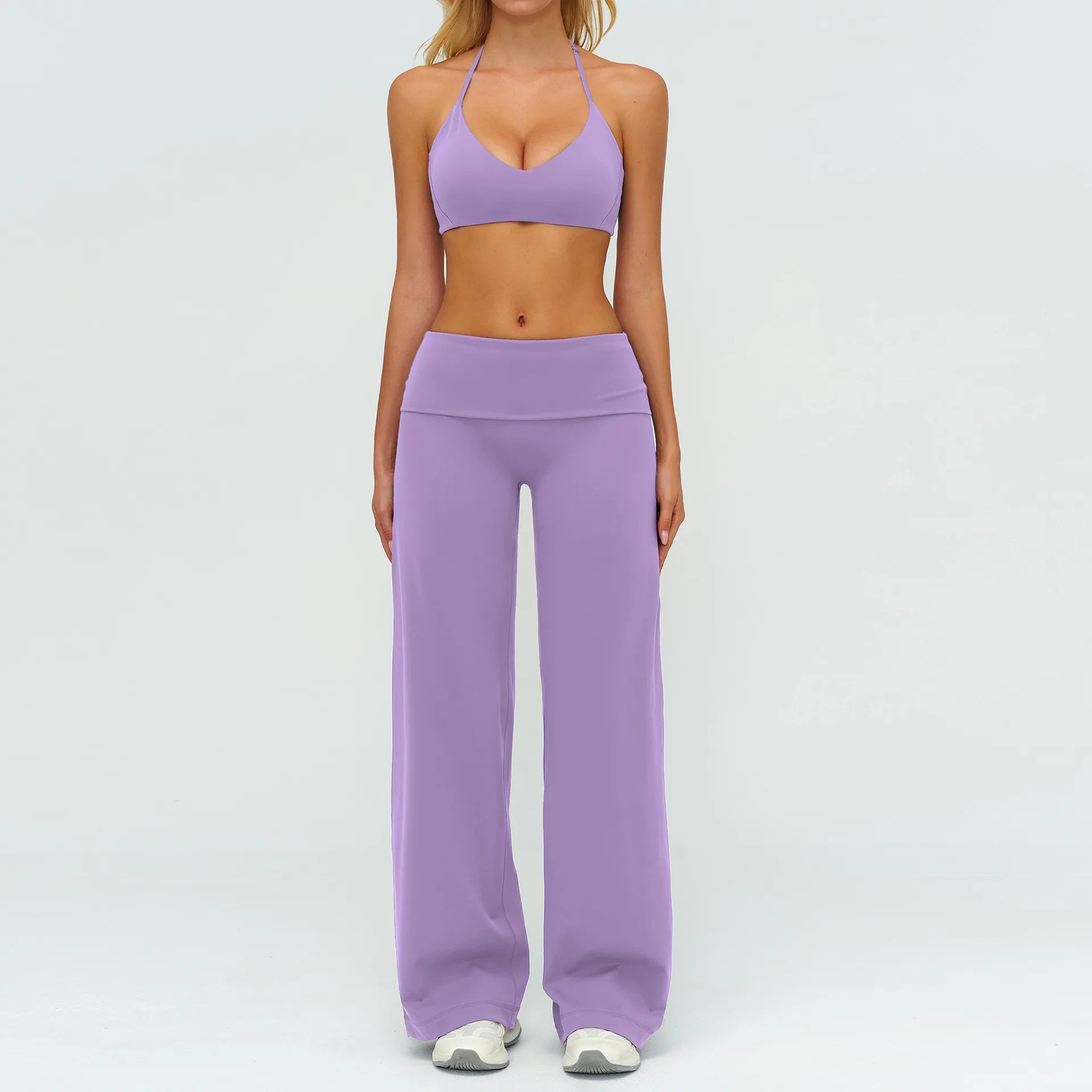 2/3PCS Women Tracksuit Yoga Set Sportswear Workout Clothes Athletic Wear Gym Outfit Fitness Bra Crop Top Long Sleeve Sports Suit