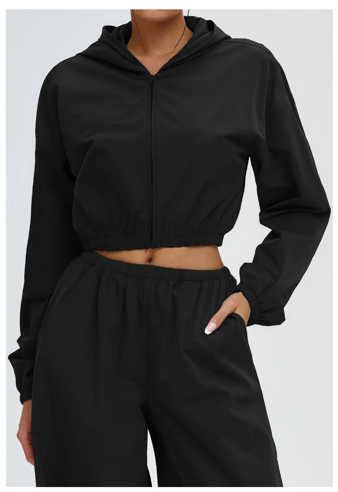 New Yoga Long Sleeve Outdoor Sunscreen Coat Women's Zipper Windproof Hoodie Sports Coat Cycling and Mountaineering Outerwear Top