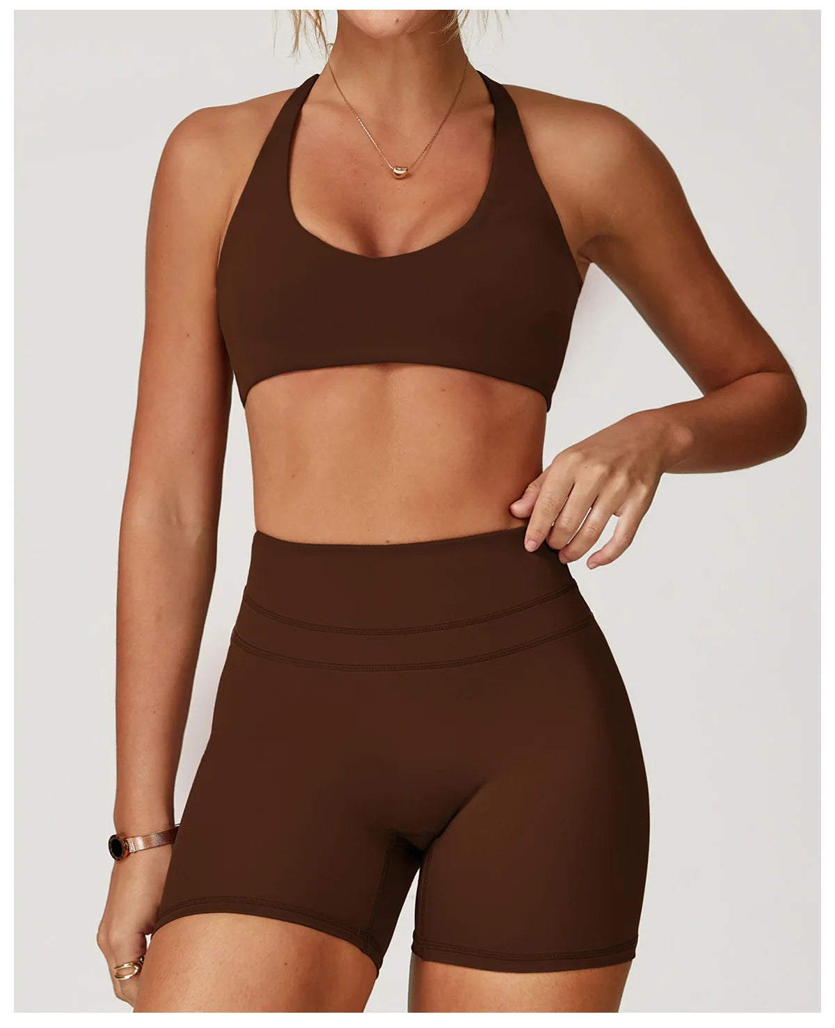 Sexy Backless Gym Sport Bra Sports Bra Anti-sweat Breathable Yoga Bra Shockproof Crop Top Fitness Top Push Up Workout Top Women