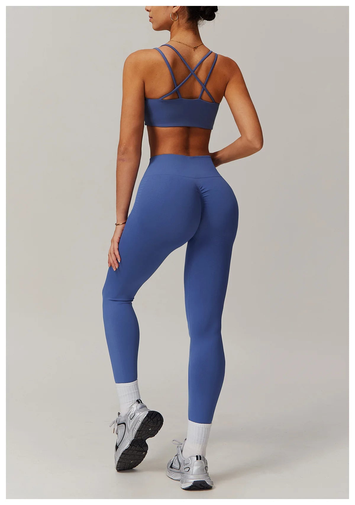 Women Yoga Suit 2PCS Sports Set Quick-Drying Gym Set Women Tracksuit Running Bra Workout Long Sleeve Sports Shirt Yoga Clothing