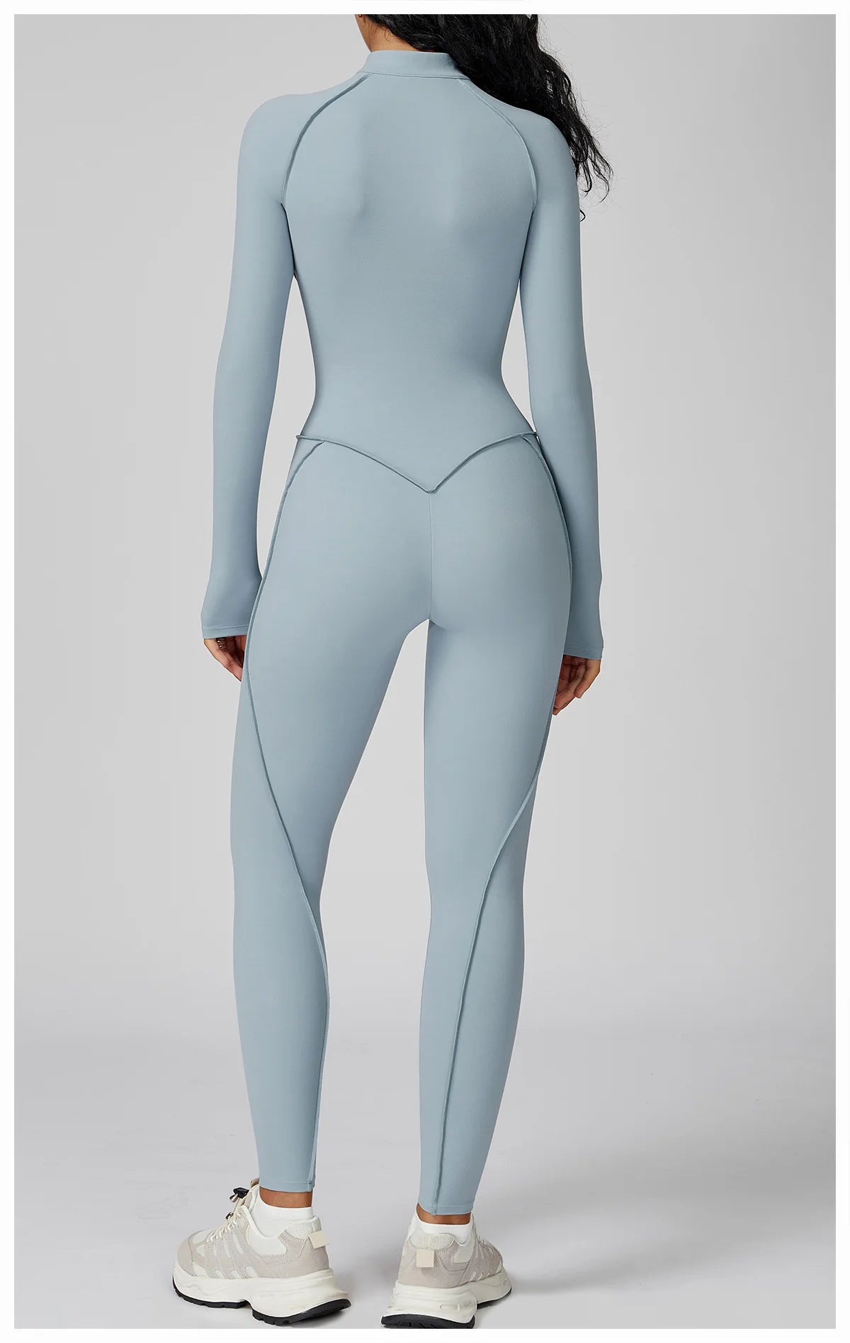 Women Sport Bodysuit Fitness Yoga Zipper Jumpsuit High Elasticity Outdoors Gym Tracksuits Workout Sports Sexy Jumpsuit Sportwear