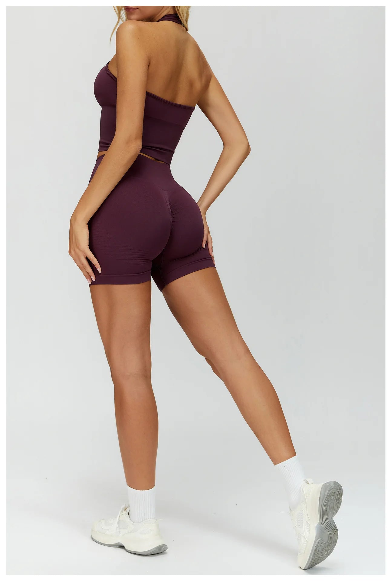 Seamless Yoga Shorts Women High Waist Workout Shorts Lift Butt Fitness Pants Sportswear Fitness Push Up Yoga Gym Running Short