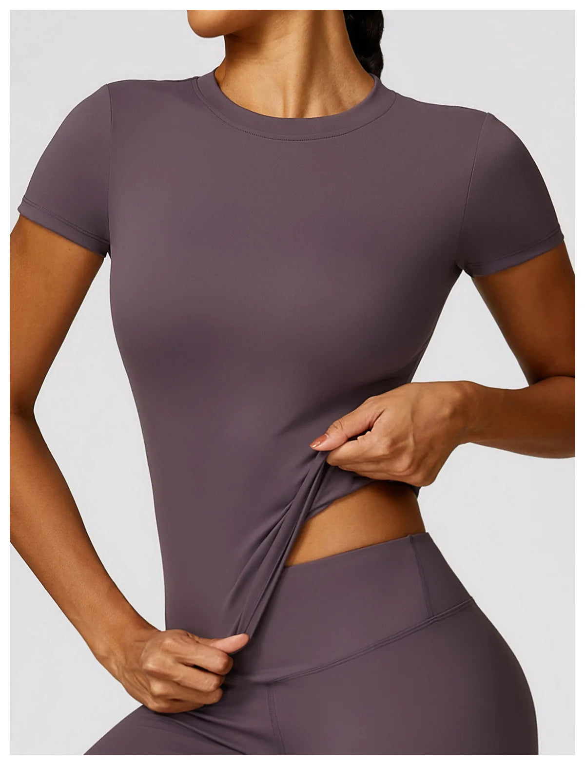 Yoga Shirts Women Top Quick Dry Running Tops Tights Push Up Workout Gym Clothes Female Short Sleeve Fitness Sports T-Shirts