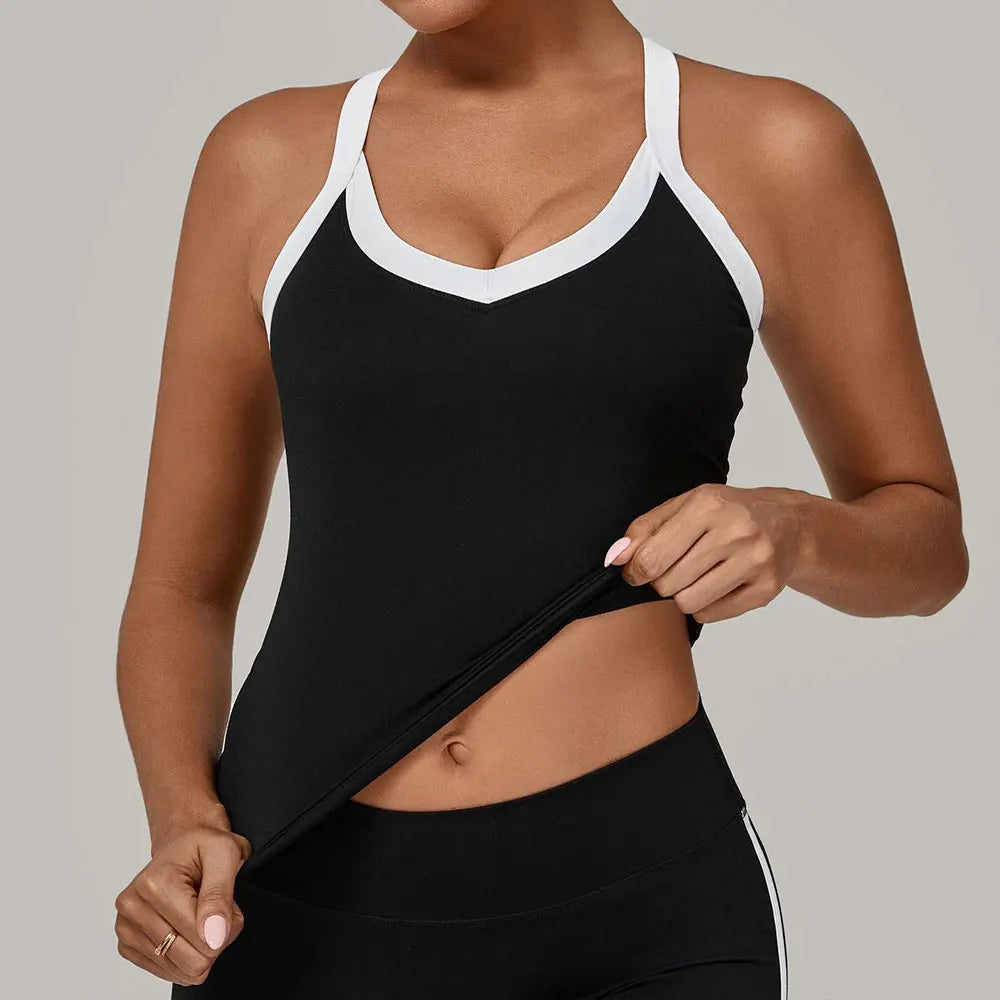 Women Yoga Sports Underwear Breathable Shock Proof Gym Workout Fitness Push Up Top High Support Yoga Running Active Vest Bra