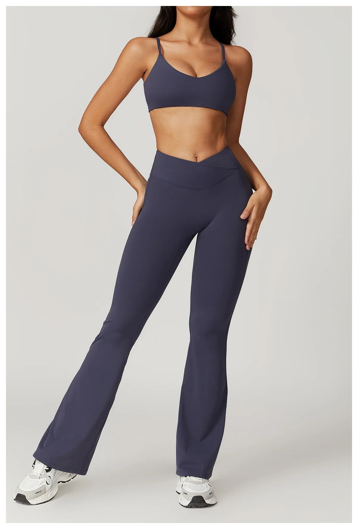 Flare Leggings Yoga Pants Women Bell-bottoms Yoga Tights High Waist Fitness Pants Stretch Gym Workout Sports Push Up Leggings