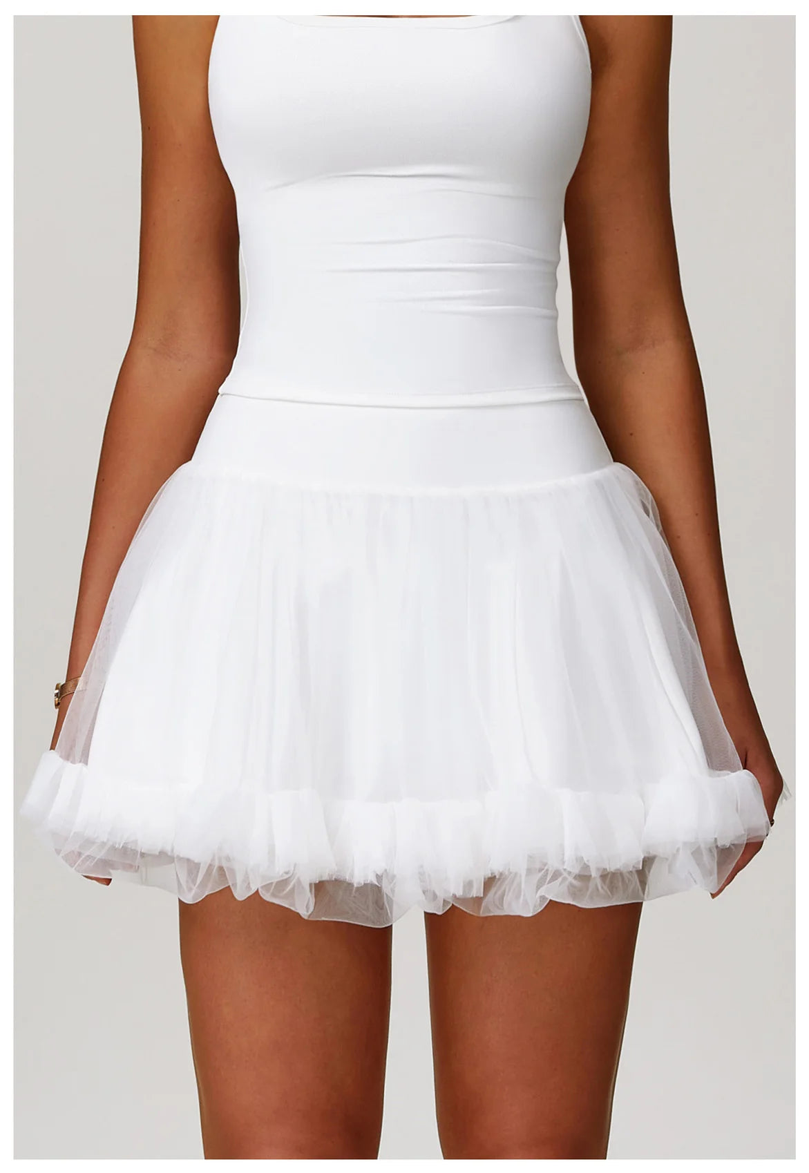 Summer Women's Yoga Short Skirt Anti Glare Short Skirt High Waist Tennis Skirt Casual A-line Half Skirt Mesh Sports Short Skirt
