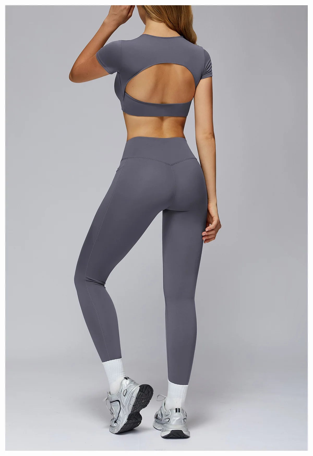 Sports Bra Women's Set 2PCS Professional Fitness Tank Top Bra Shockproof Running Leggings Yoga Suit Beautiful Back Bra Clothing