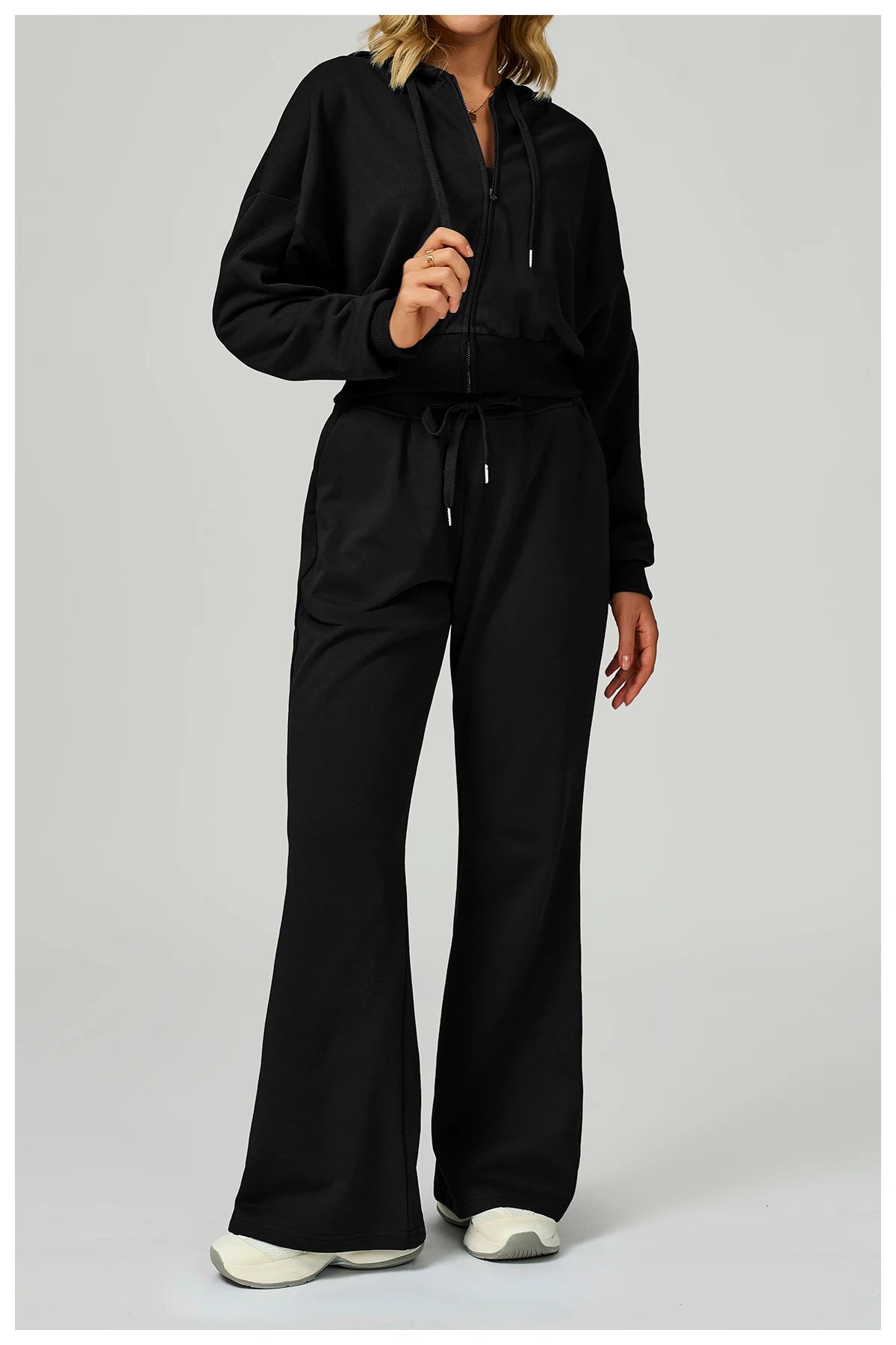 Winter Zipper Sports Hoodie for Women Hooded Long Sleeved Casual Loose and Versatile Hoodie Women Running and Fitness Sportswear