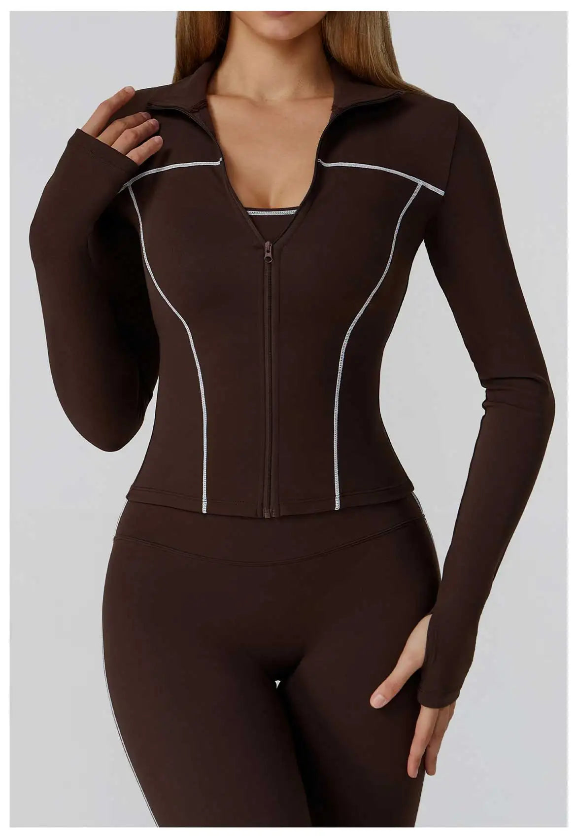 Yoga Clothes Women Sport Jacket Running Long Sleeve Shirt Sports Jackets Top Workout Coat Gym Training Clothing Workout Yoga Top