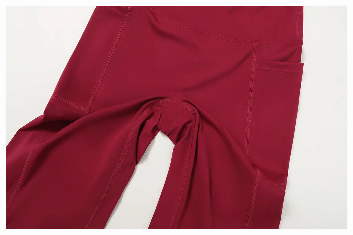 Women Flare Leggings Yoga Pants Bell-bottoms Yoga Trousers High Waist Fitness Pants Stretch Gym Casual Sports Wide Leg Pants