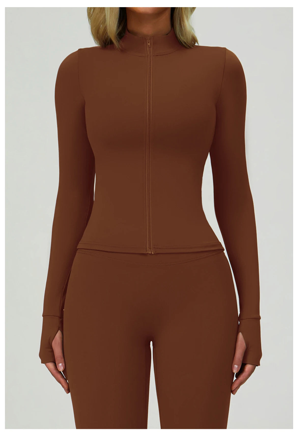 Zipper Yoga Shirts For Women Jacket Long Sleeve Fitness Running Gym Clothes Workout Dry Fit Breathable High Elastic Sports Top