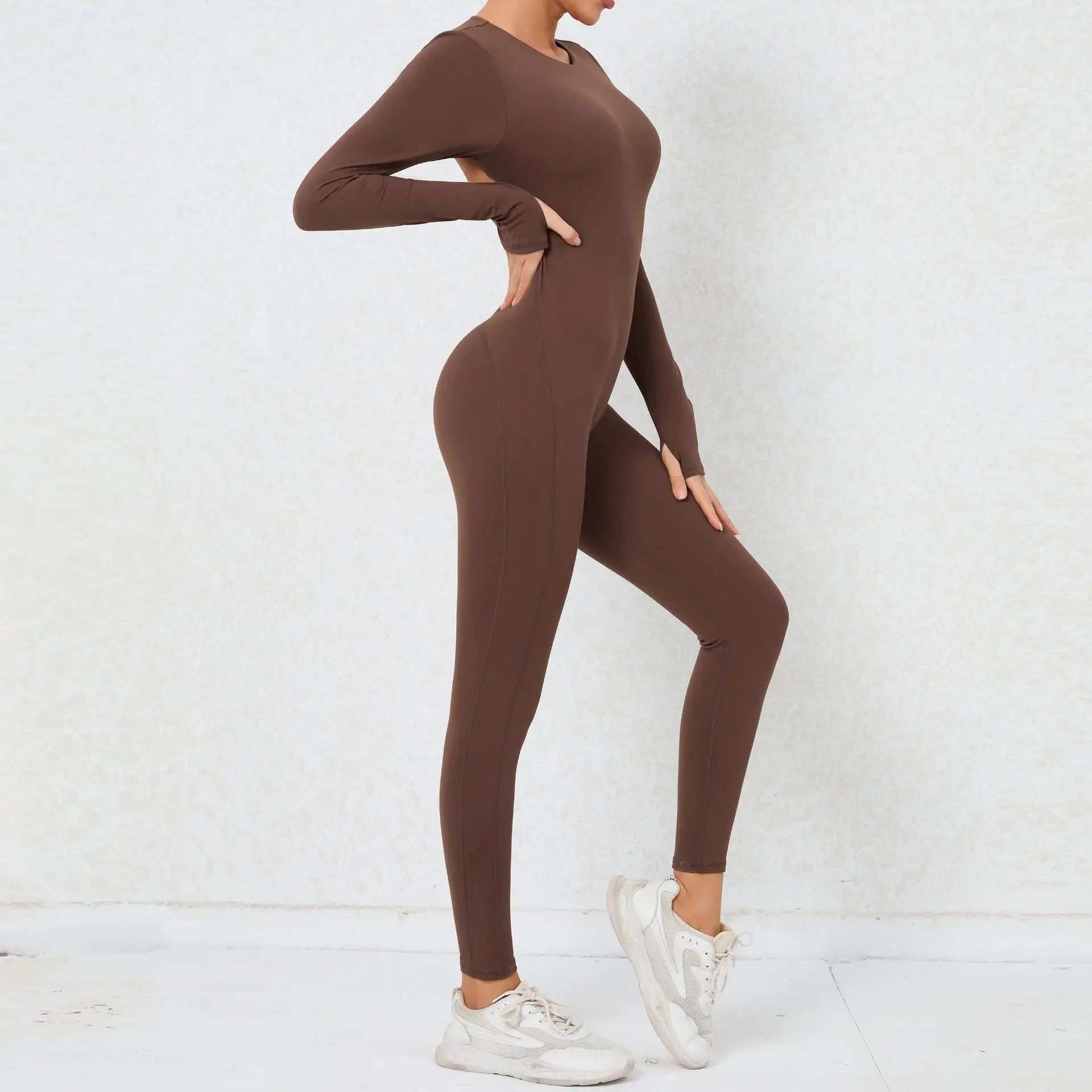 Jumpsuit Gym Yoga Set Women Long Sleeves Sportswear Women Tracksuit Sport Fitness Rompers Female Push Up Workout Bodysuit