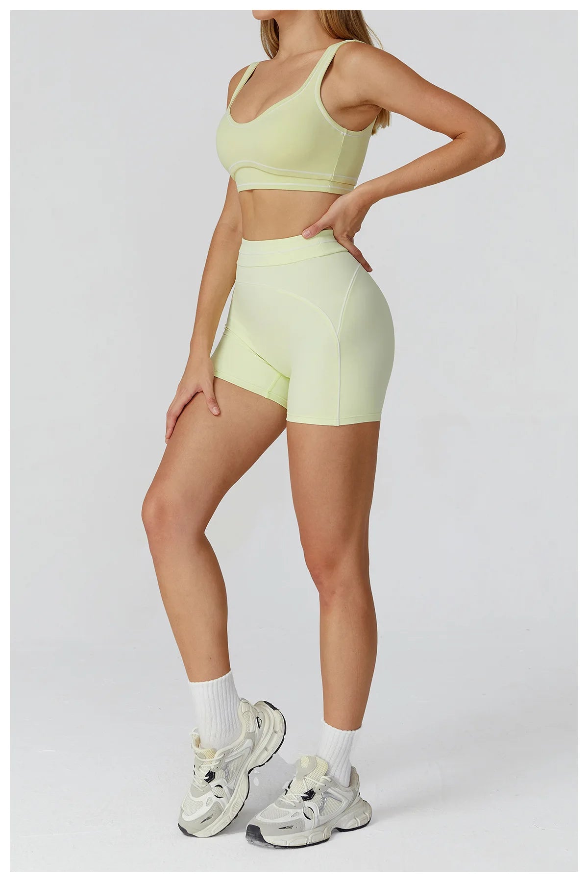 Yoga Shorts Women High Waist Workout Shorts Fitness Yoga Lift Butt Fitness Ladies Yoga Gym Running Impact Short Pants Sportswear