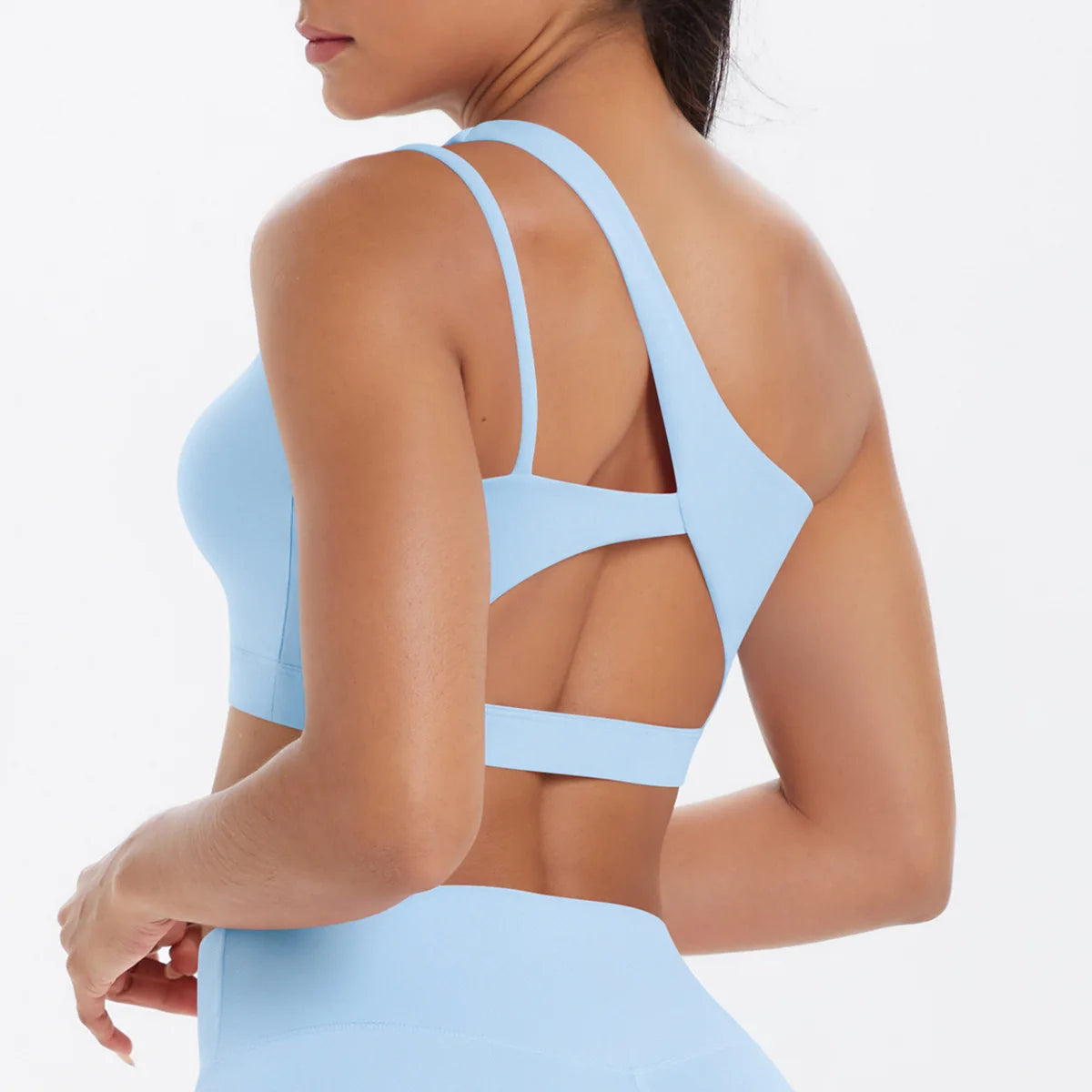 Sports Bra Women Push Up Fitness Bras One Shoulder Underwear Shockproof Yoga Bra Workout Bra Yoga Running Bra Sexy Vest