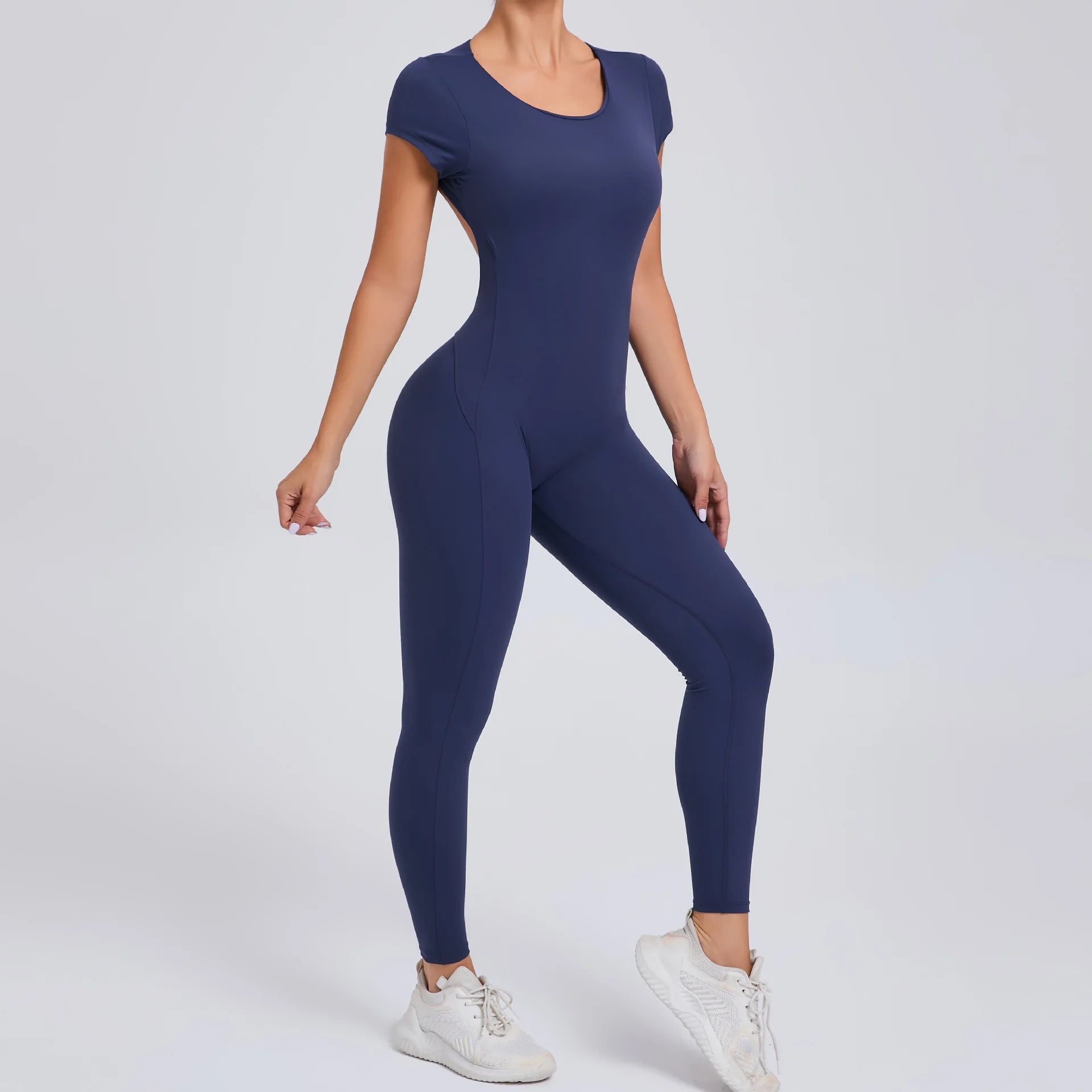 Yoga Suit Women's Jumpsuit One Piece Sports Suit Short Sleeve Gym Clothes Push Up Training Fitness Yoga Bodysuit Sportswear