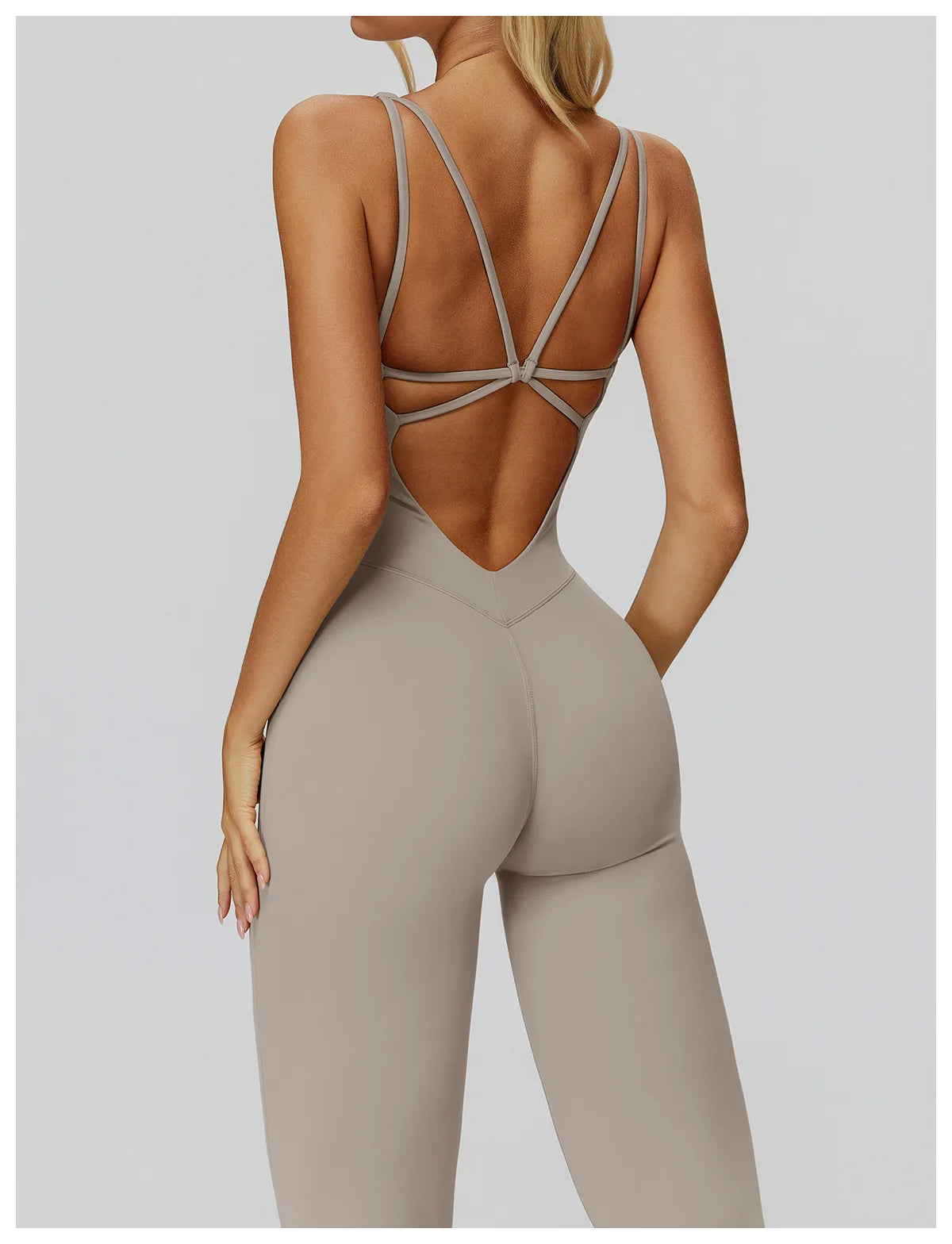 Women's Tracksuit Yoga Set Jumpsuits One Piece Fitness Rompers Sleeveless Sportswear Gym Set Push Up Bodysuits Workout Clothes