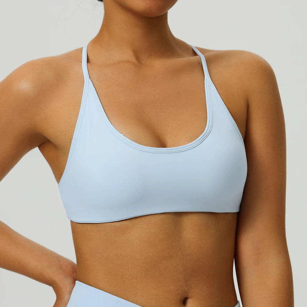 Women Underwear Breathable Sports Bra Shockproof Fitness Tops Push Up Gym Crop Top Brassiere Sport Bras Gym Workout Top Yoga Bra