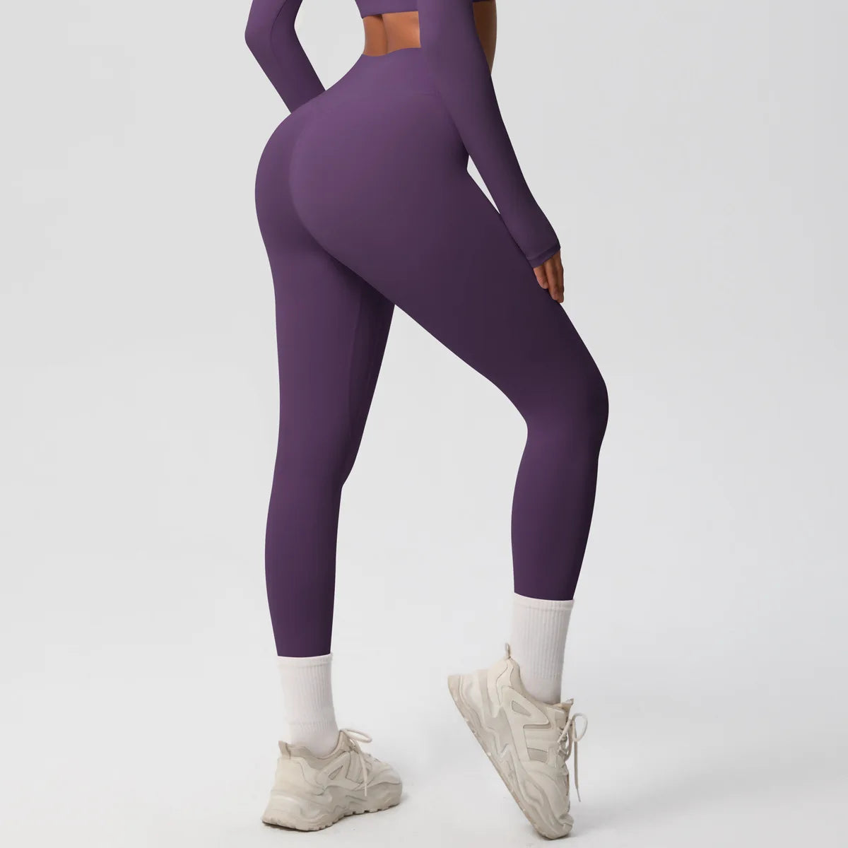 Leggings Female High Elastic Seamless Tights High Waist Butt Lift Sexy Fitness Pants Knit Slim Gym Running Yoga Leggings