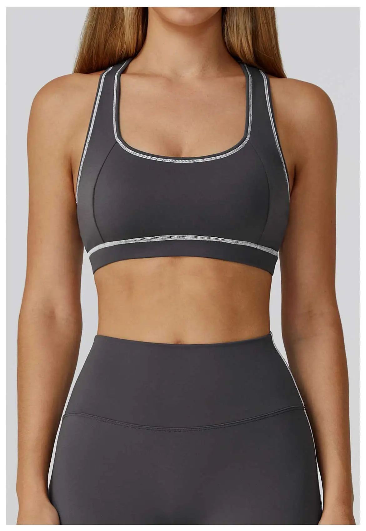 Fitness Top Women Breathable Sports Bra Anti-Sweat Yoga Bra Shockproof Crop Top Push Up High Strength Sport Bra Gym Workout Top