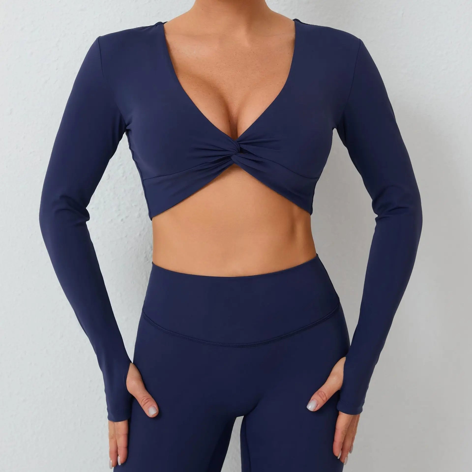 Women Yoga Shirts Crop Top Sexy Long Sleeves Shirts for Women Yoga Sports Fitness Running Gym Clothes Push Up Workout Tops