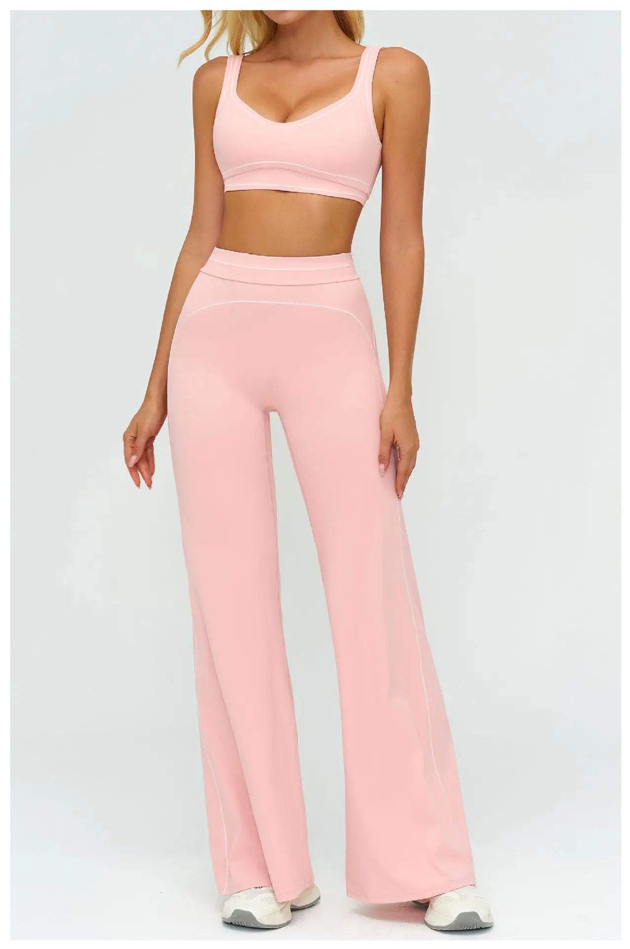 Women's Tracksuit Yoga Set 2PCS Sport Suit Gym Wear Workout Clothes Gym Outfits High Waist Legging Fitness Bra Set Sports Suits