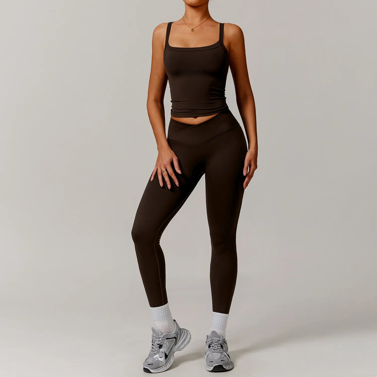 2 Pieces Yoga Suit Sports Set Women Athletic Wear Gym Set Women Tracksuit Running Workout Long Sleeve Sports Shirt Yoga Clothing