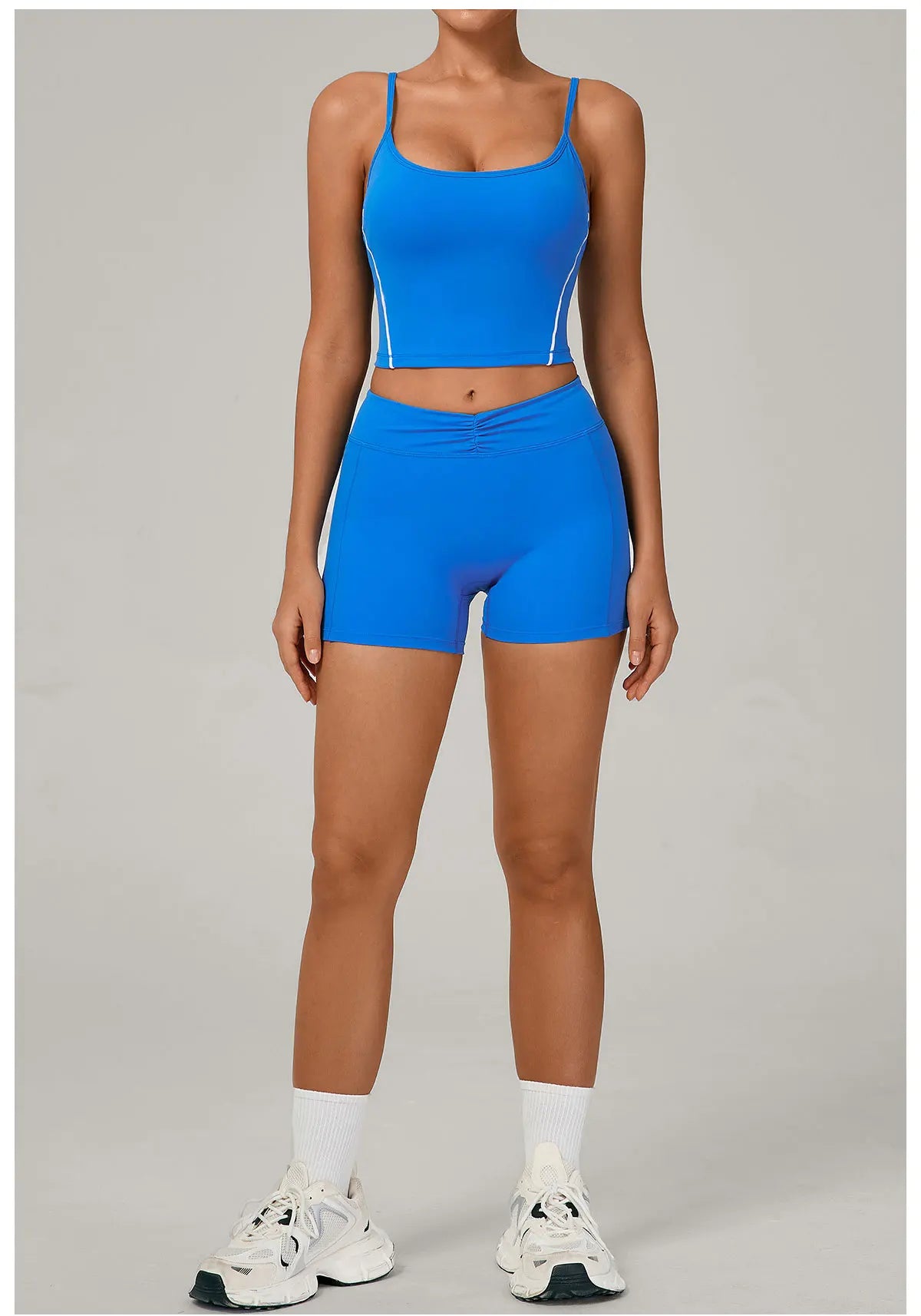 2 Pieces Yoga Sport Set Women Tracksuit Sports Bra Shorts Yoga Set Comfort Elastic Sportsuit Workout Outfit Fitness Gym Clothes