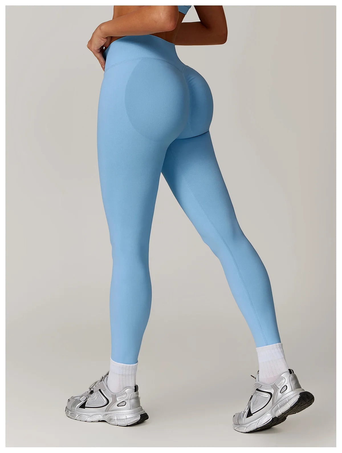 Ribbed Fitness Leggings Women Sport High Waist Tights Seamless Yoga Leggings Gym Jogging Quick Dry Push Up Slim Pants Running