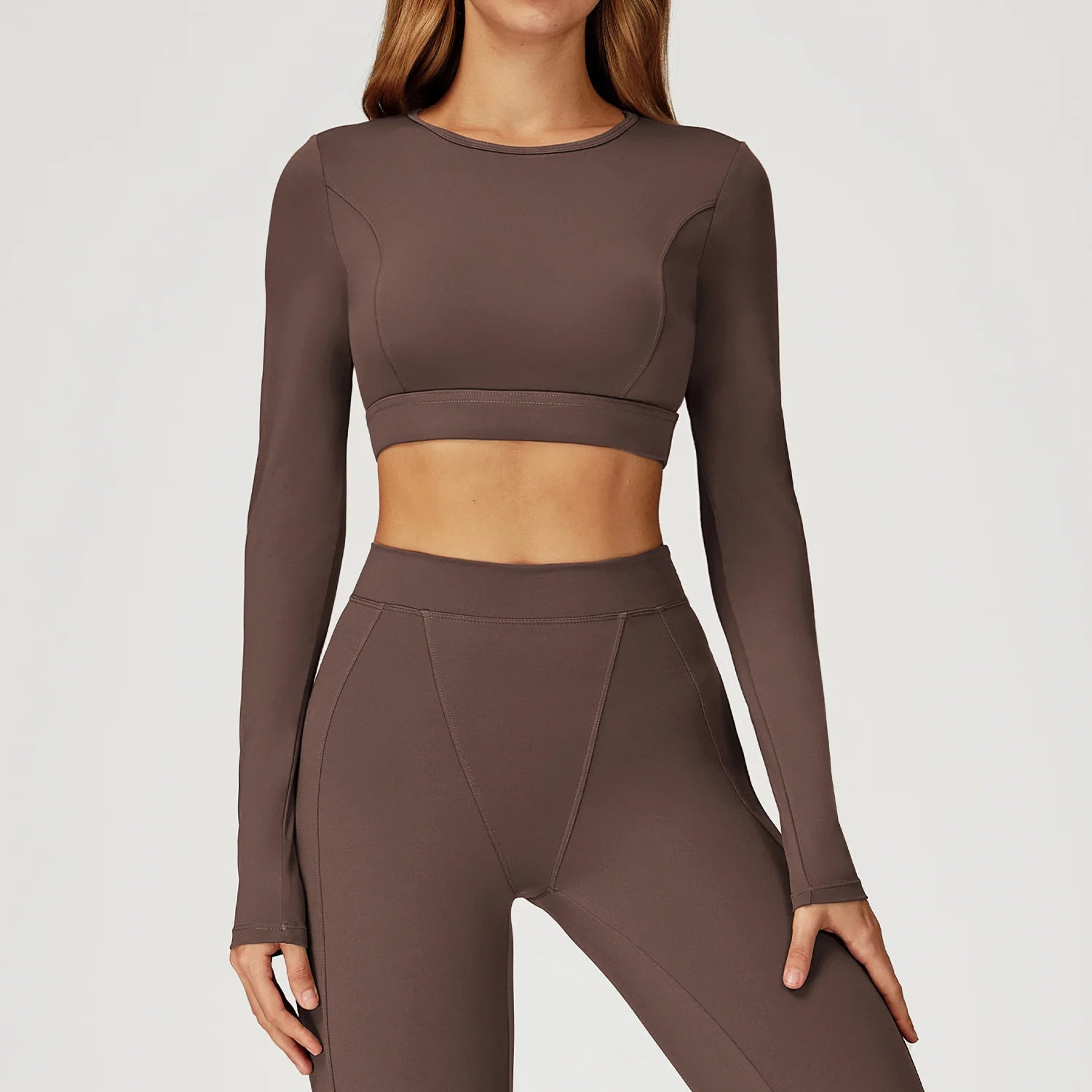 Women Yoga Shirts Crop Top Yoga Long Sleeves Shirts for Women Yoga Sports Running Fitness Gym Clothes Push Up Workout Tops