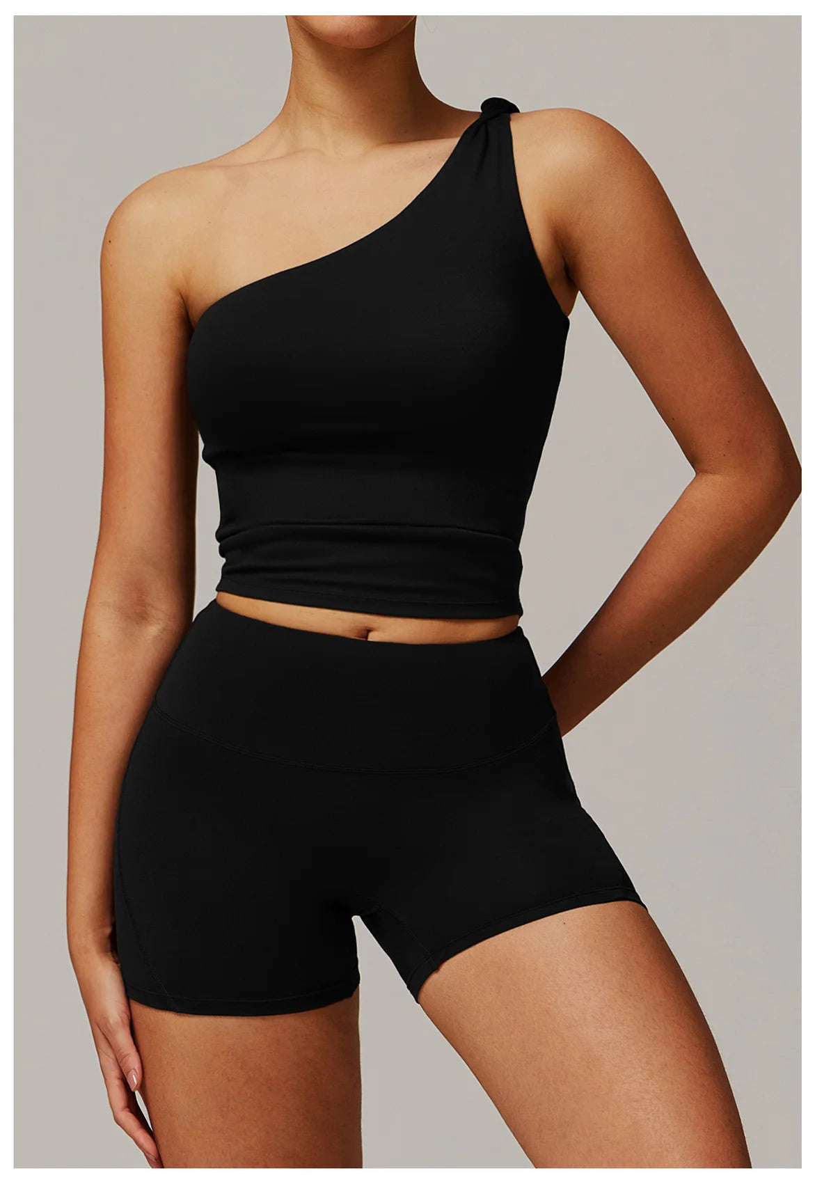 Single Shoulder Tank Top Women Gym Women Sports Underwear Push Up Crop Top Fitness Bra Breathable Running Athletic Sportswear