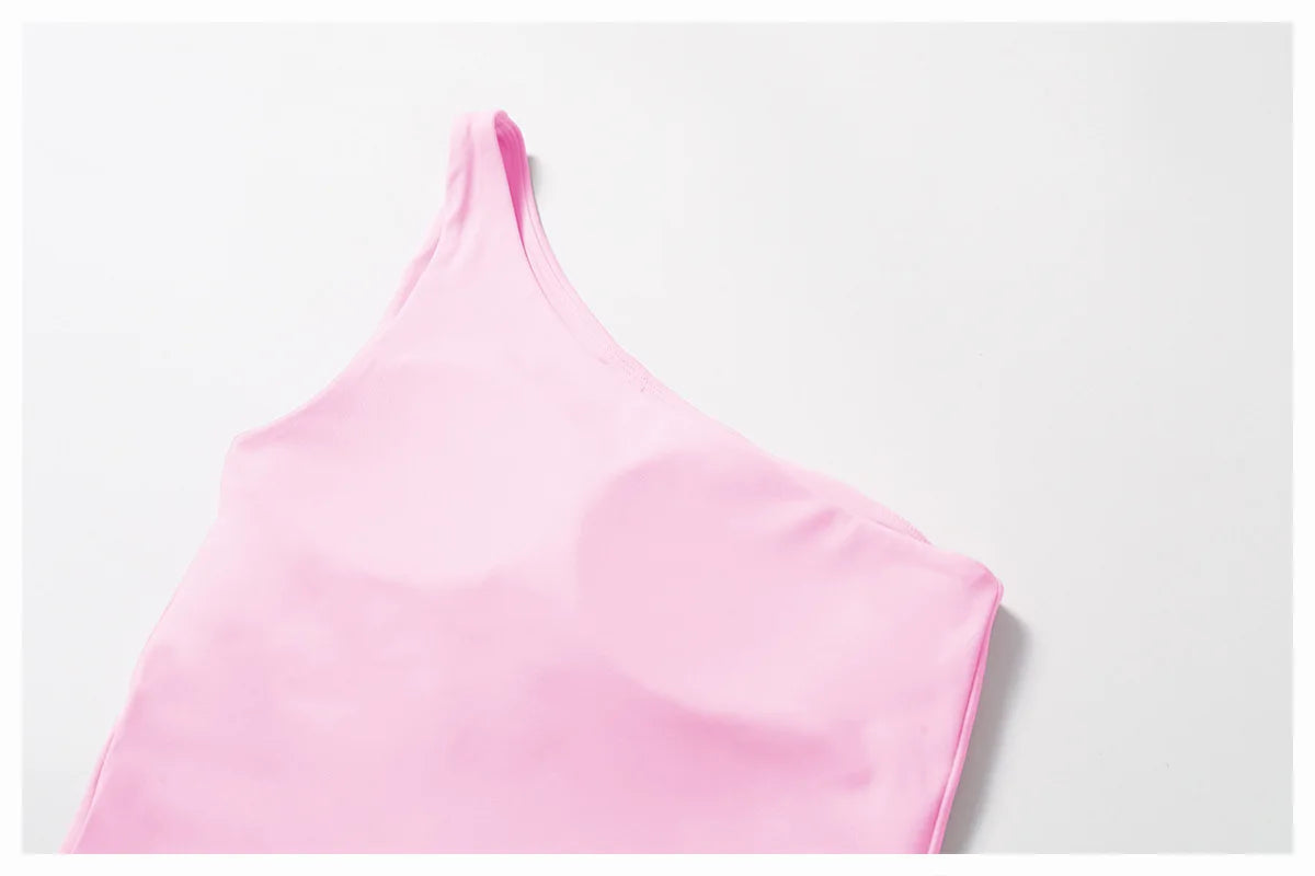 Women Single Shoulder Yoga Sports Bra Breathable Shock Proof Gym Workout Fitness Push up Top Yoga Running Sportswear Vest Bra