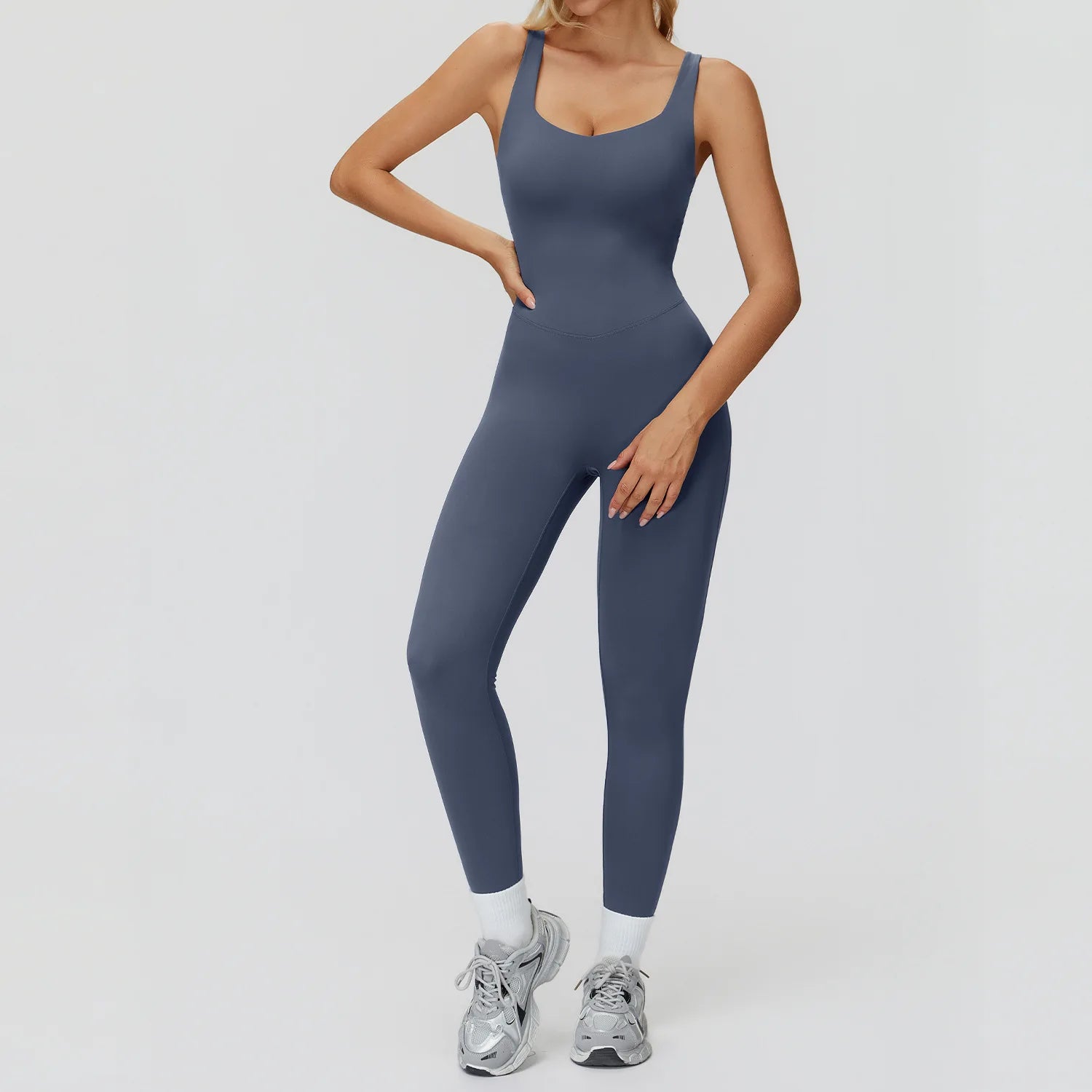 Women's Tracksuit Yoga Set Jumpsuits One Piece Fitness Rompers Sleeveless Sportswear Gym Set Push Up Bodysuits Workout Clothes