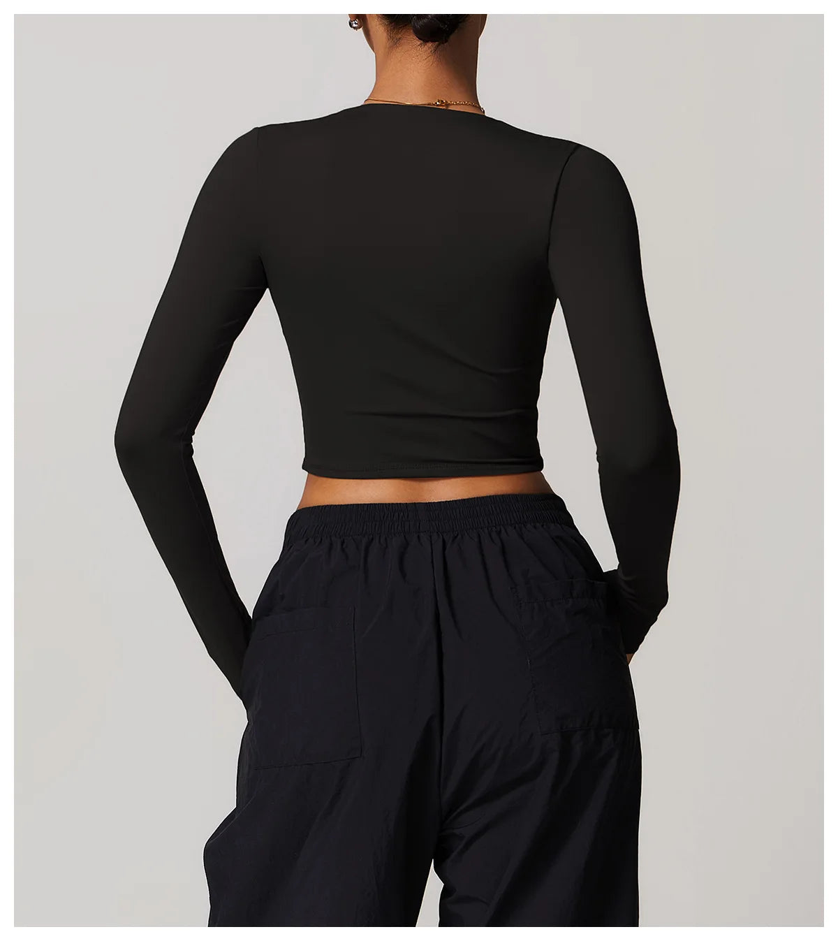 Women Yoga Long sleeved Women's Outdoor Running Fitness Wear T-shirt Sport Long Sleeved Yoga Shirt Gym Push Up Workout Top
