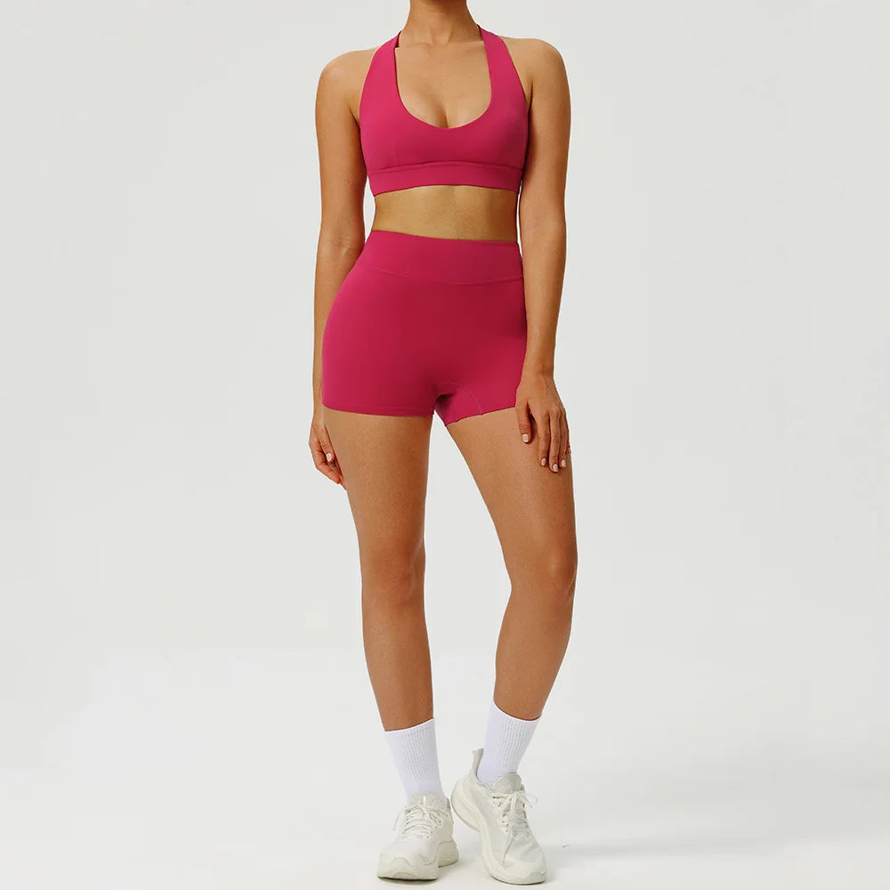 Women 2PCS Yoga Set Workout Sets Sportswear Gym Clothing Fitness Zipper Long Sleeve High Waist Leggings Sports Suits Yoga Suit
