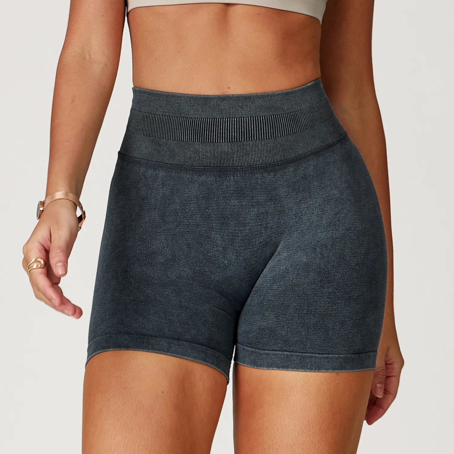 Sand Washed Yoga Shorts Women Yoga Shorts High Waist Workout Shorts Fitness Yoga Lift Butt Fitness Yoga Gym Running Short Pants