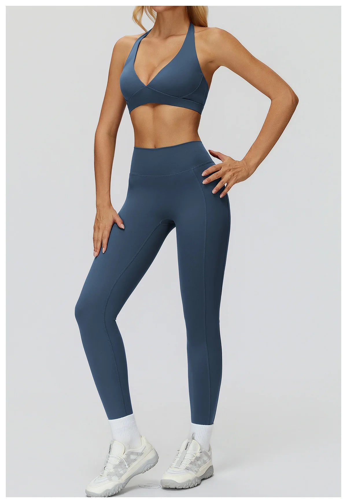 Women Impact Sports Bra Seamless Halter Top High Support Push-up Open Back Gym wear Fitness Push Up Yoga Bra Workout Underwear