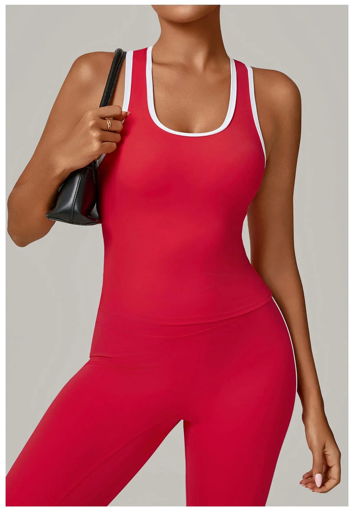 Women's Impact Strappy Top Sports Underwear Yoga Vest Fitness Tank Top Gym Beautiful Open Back Bra Running Workout Halter Bra