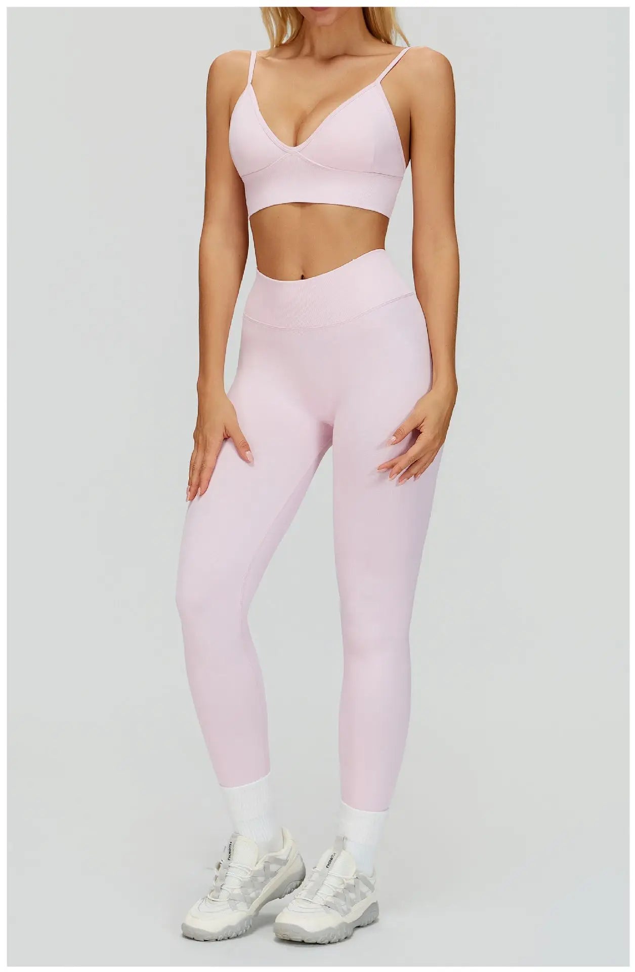 Seamless Yoga Suit 2PCS Sports Set Women Tracksuit Gym Running Workout Clothes Sports Long Sleeve Athletic Wear Yoga Clothing